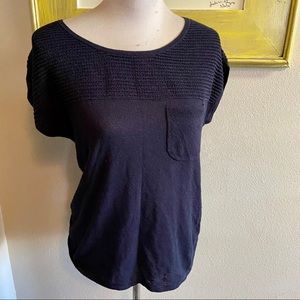 Ann Taylor sweater lightweight short sleeve sz med